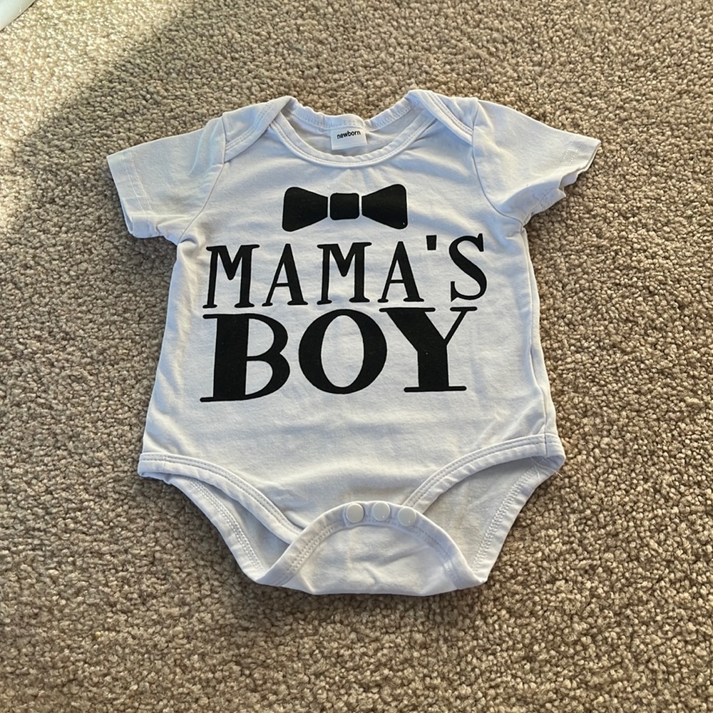 PatPat Mama Boy Onesie NB